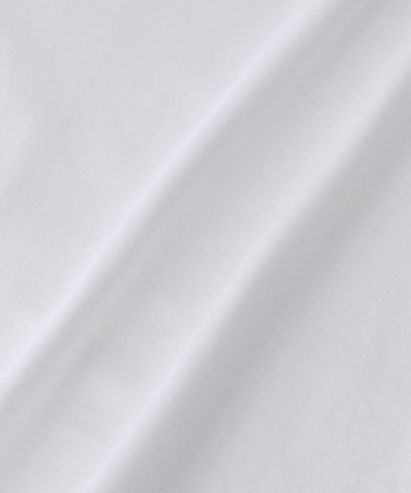【メンズ】シルクコットンTシャツ　ホワイト