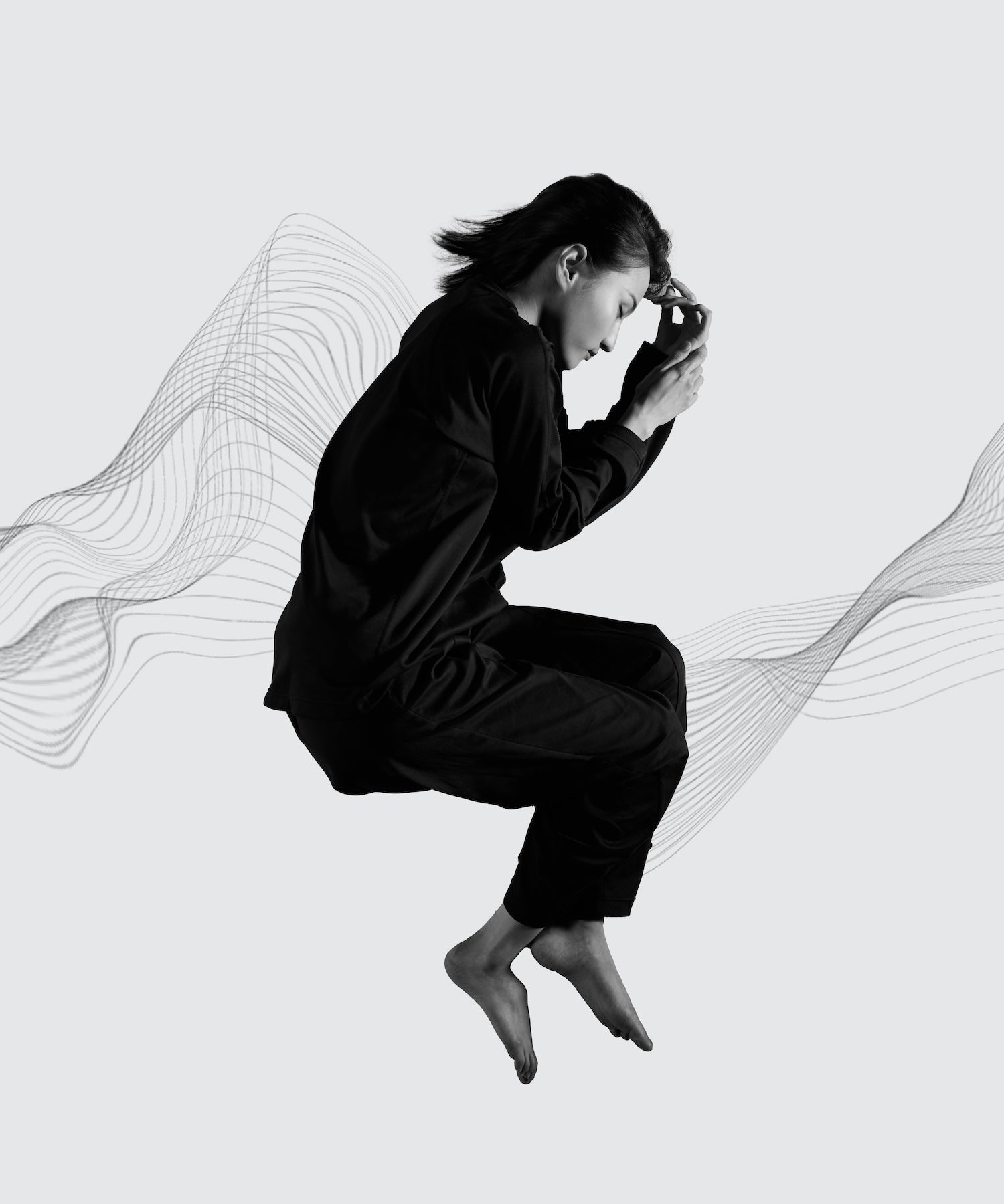 【一般医療機器】Foo Tokyo リカバリーウェア シルキータッチ ロングスリーブ ブラック