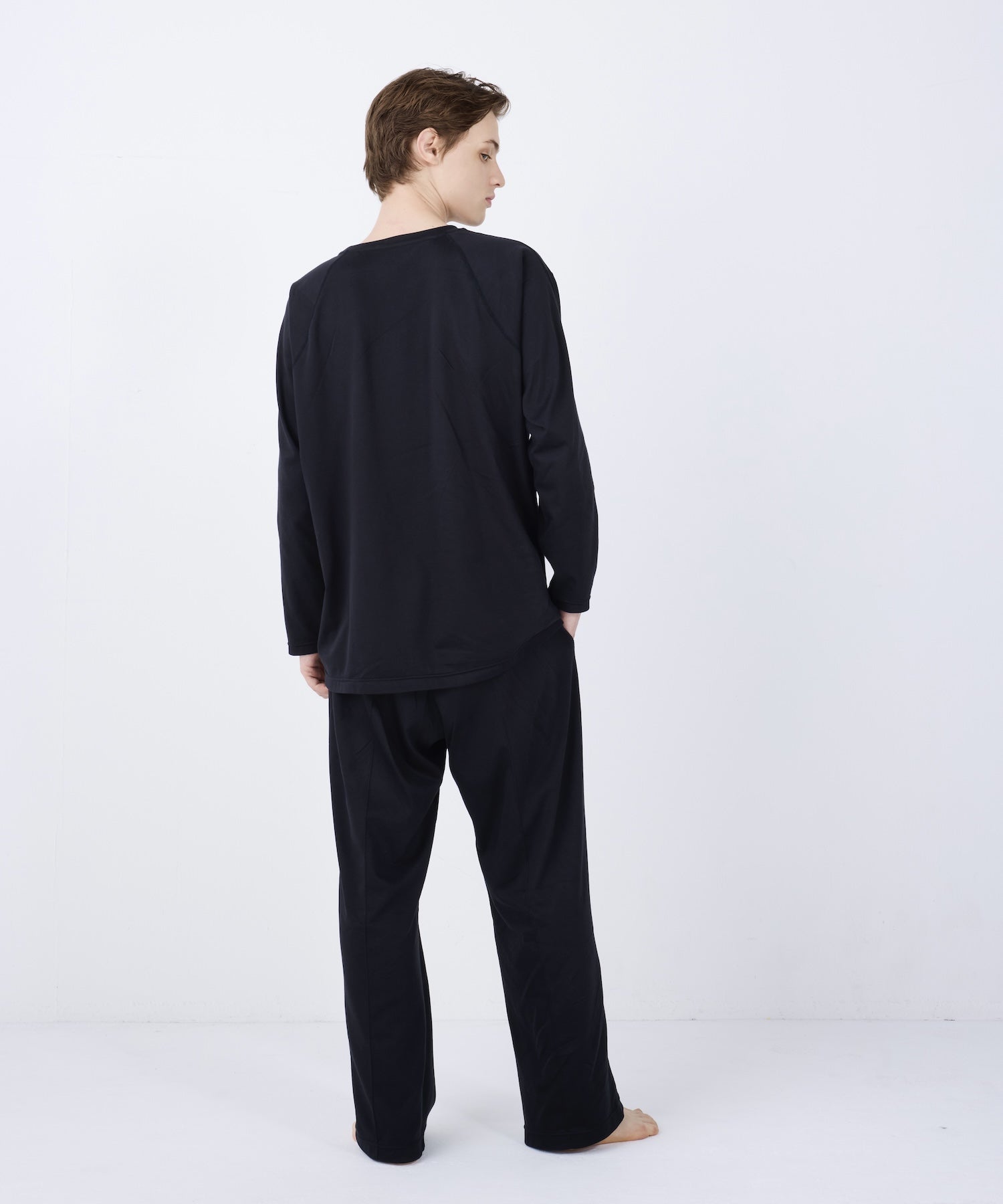 【一般医療機器】Foo Tokyo リカバリーウェア シルキータッチ ロングスリーブ ブラック