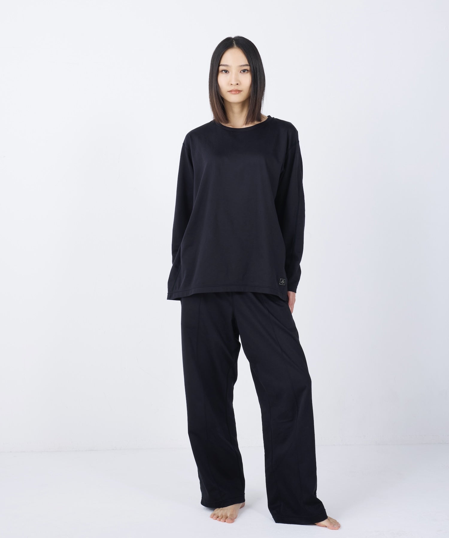 【一般医療機器】Foo Tokyo リカバリーウェア シルキータッチ ロングスリーブ ブラック