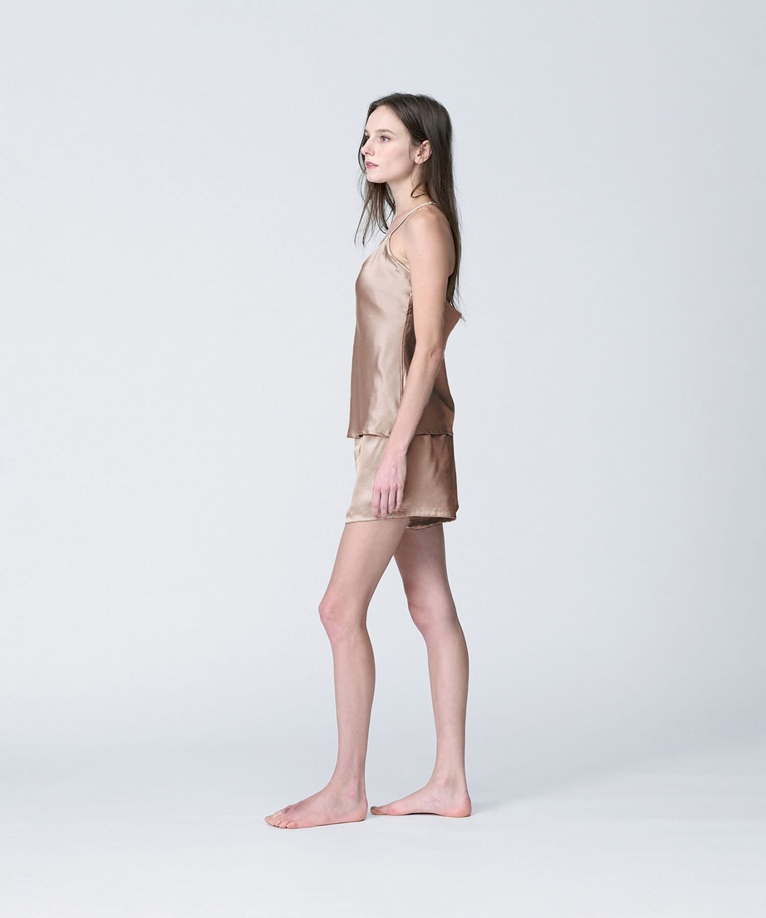 シルクキャミソール ピンクベージュ - Foo Tokyo公式ストア