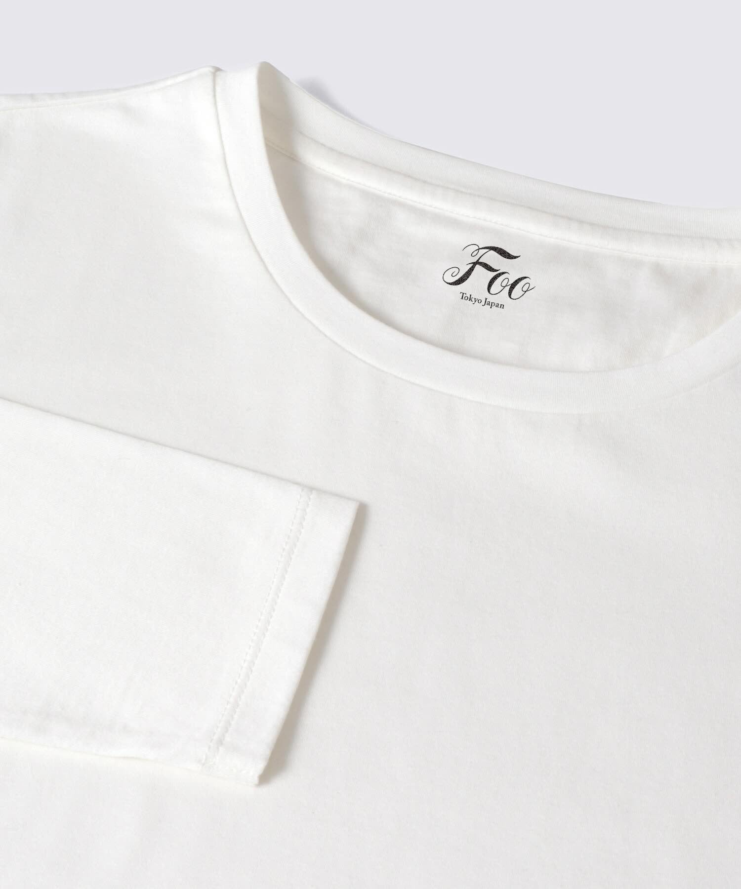 【ウィメンズ】シルクコットンロングスリーブTシャツ ホワイト - Foo Tokyo公式ストア