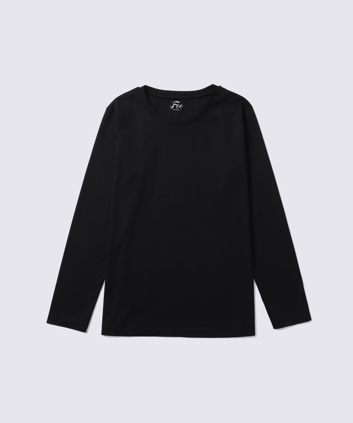 【ウィメンズ】シルクコットンロングスリーブTシャツ ブラック - Foo Tokyo公式ストア