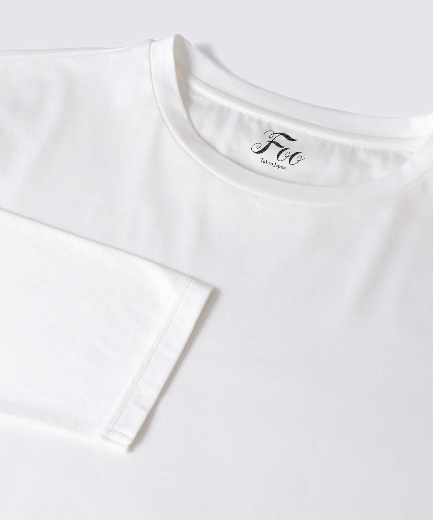【メンズ】シルクコットンロングスリーブTシャツ ホワイト - Foo Tokyo公式ストア