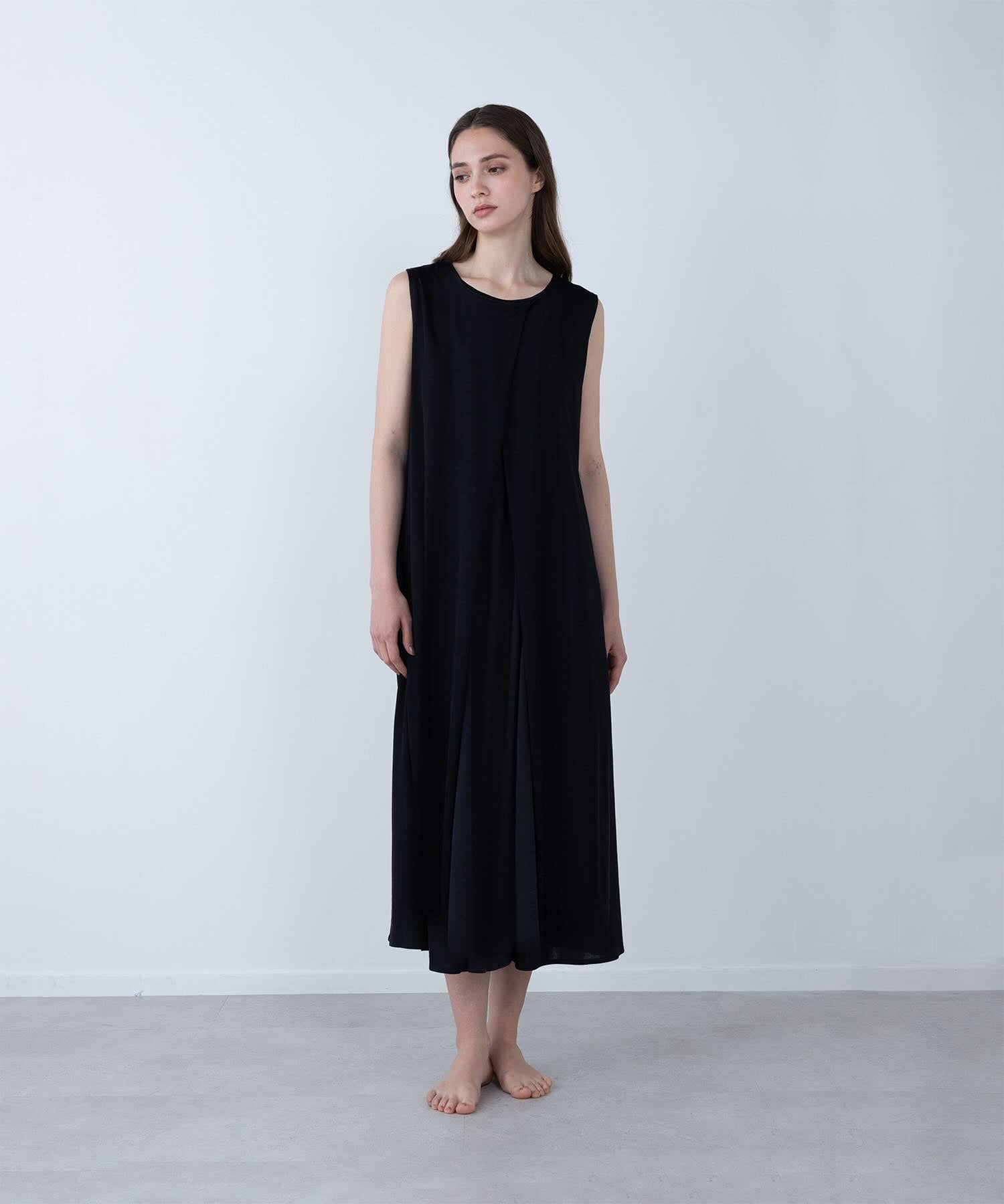 スムースタッチ リブワンピース ブラック - Foo Tokyo公式ストア