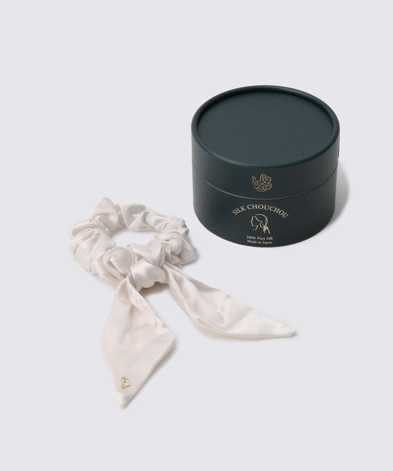 シルクリボンシュシュ 2WAYタイプ パールホワイト - Foo Tokyo公式ストア