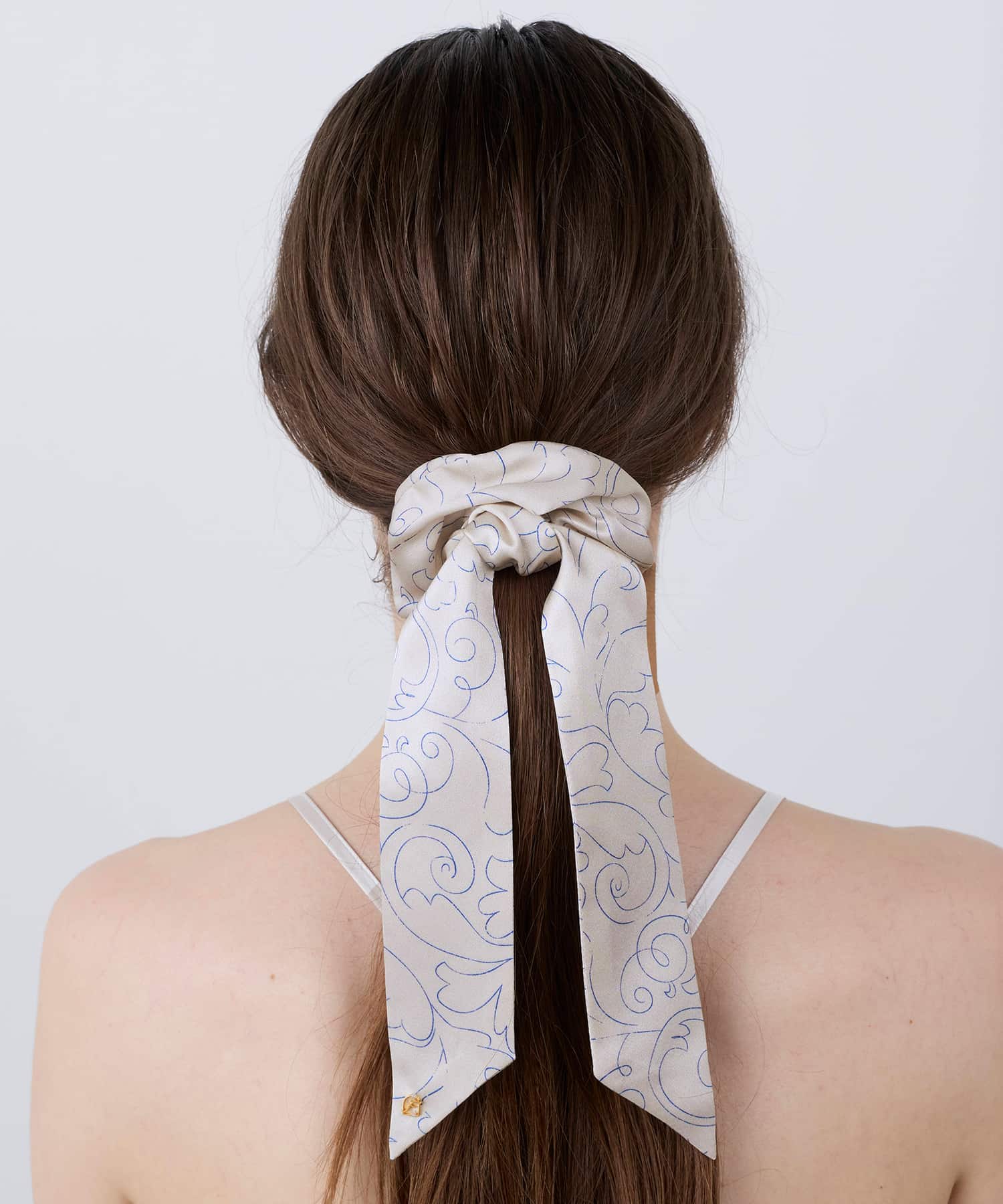 インテリアライク シルクリボンシュシュ 2WAYタイプ