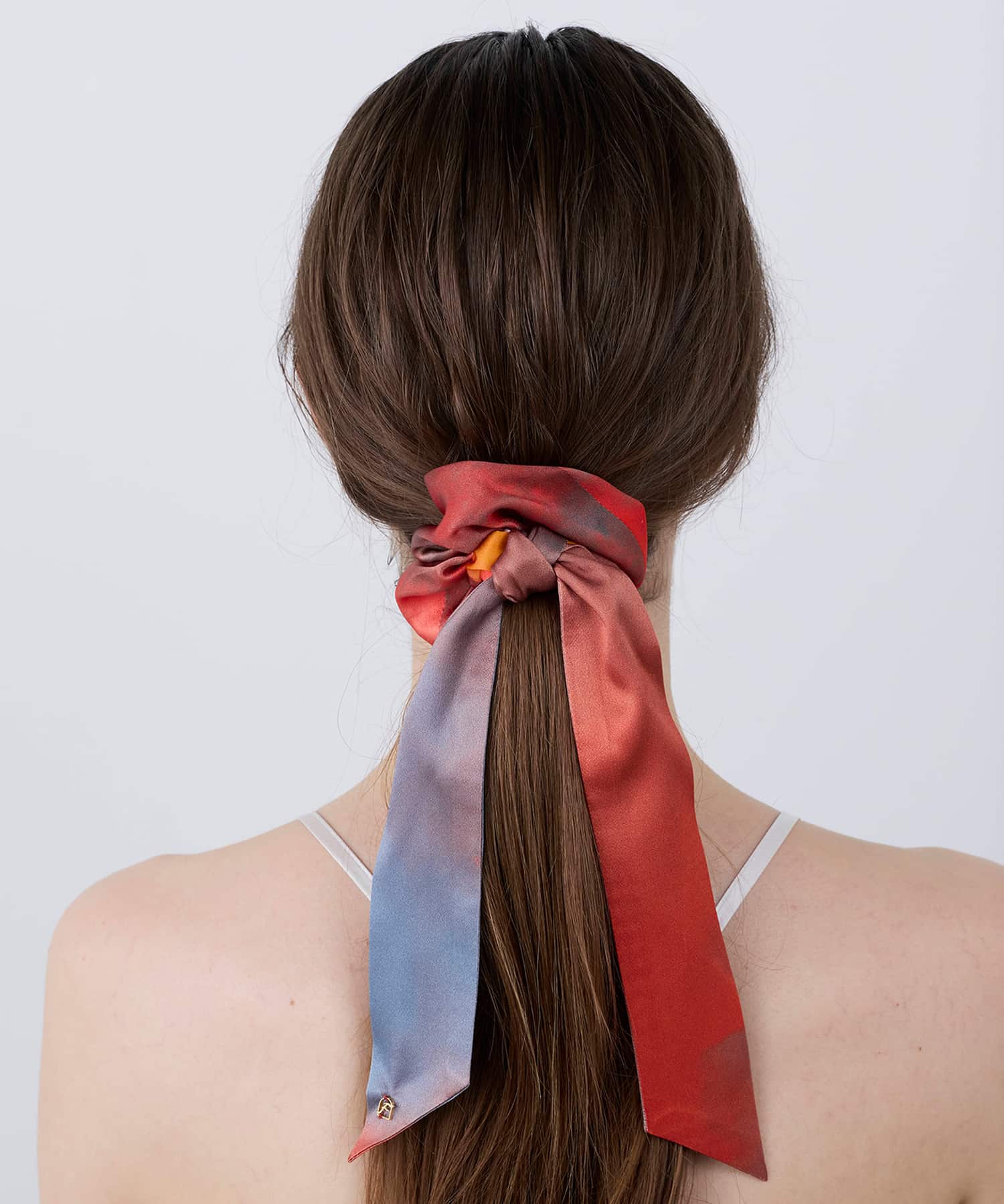 ウォータカラー シルクリボンシュシュ 2WAYタイプ イブニンググロウ