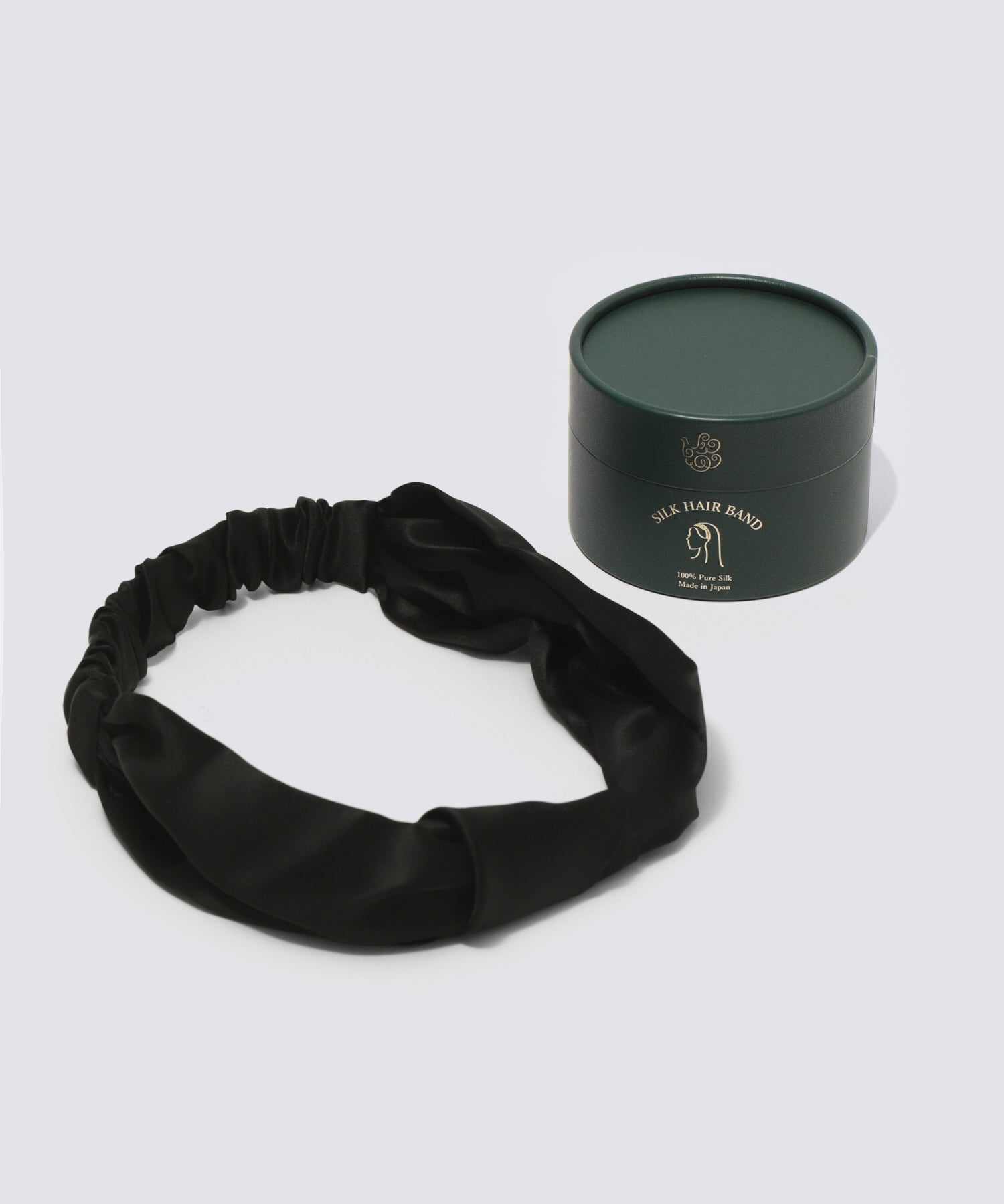 シルクヘアバンド ミッドナイトブラック - Foo Tokyo公式ストア