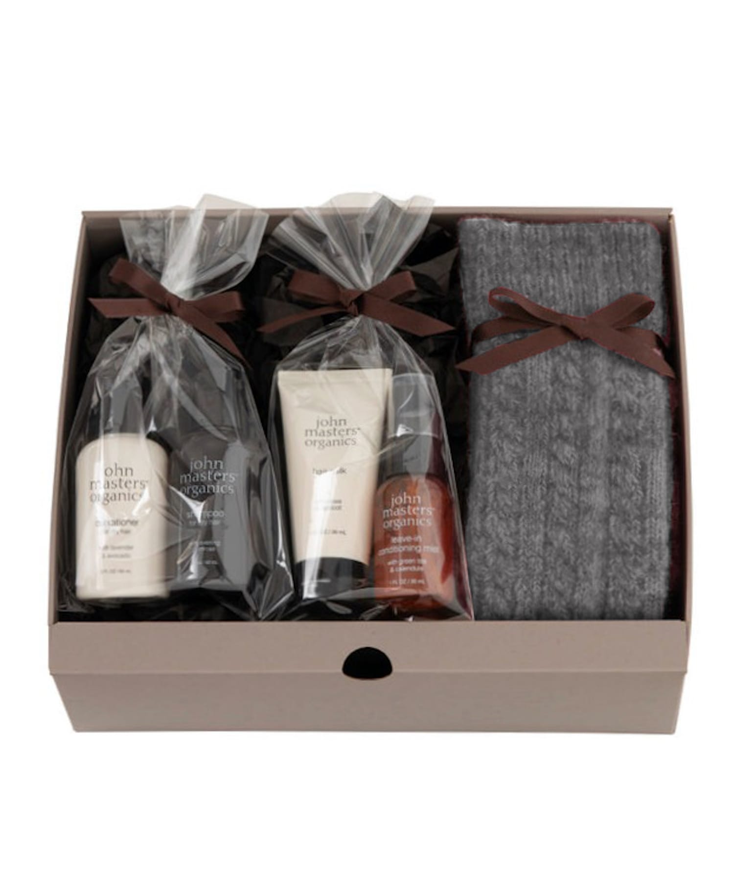 【john masters organics コラボギフト】トラベルケアギフト＆ニット ルームソックス（グレー×ブルー） - Foo Tokyo Japan 公式オンラインストア