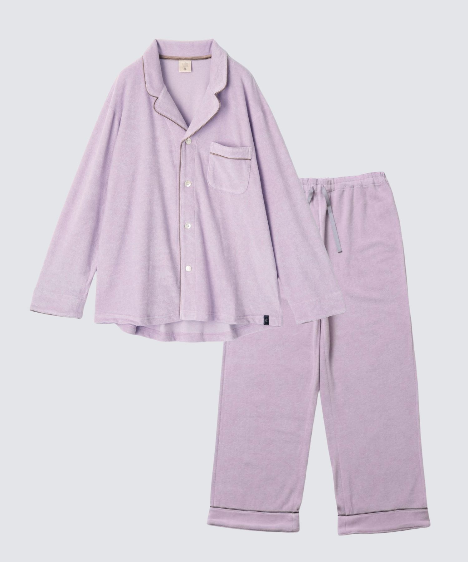 【セットアップ】コットンパジャマ ラベンダー