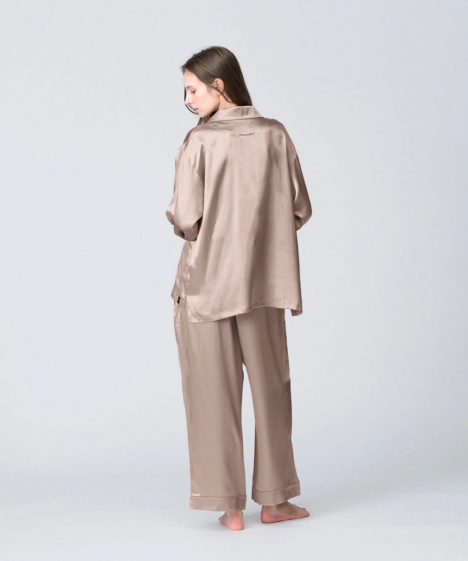 Foo Tokyo 公式ストア | 【セットアップ】シルクパジャマ ピンクベージュ