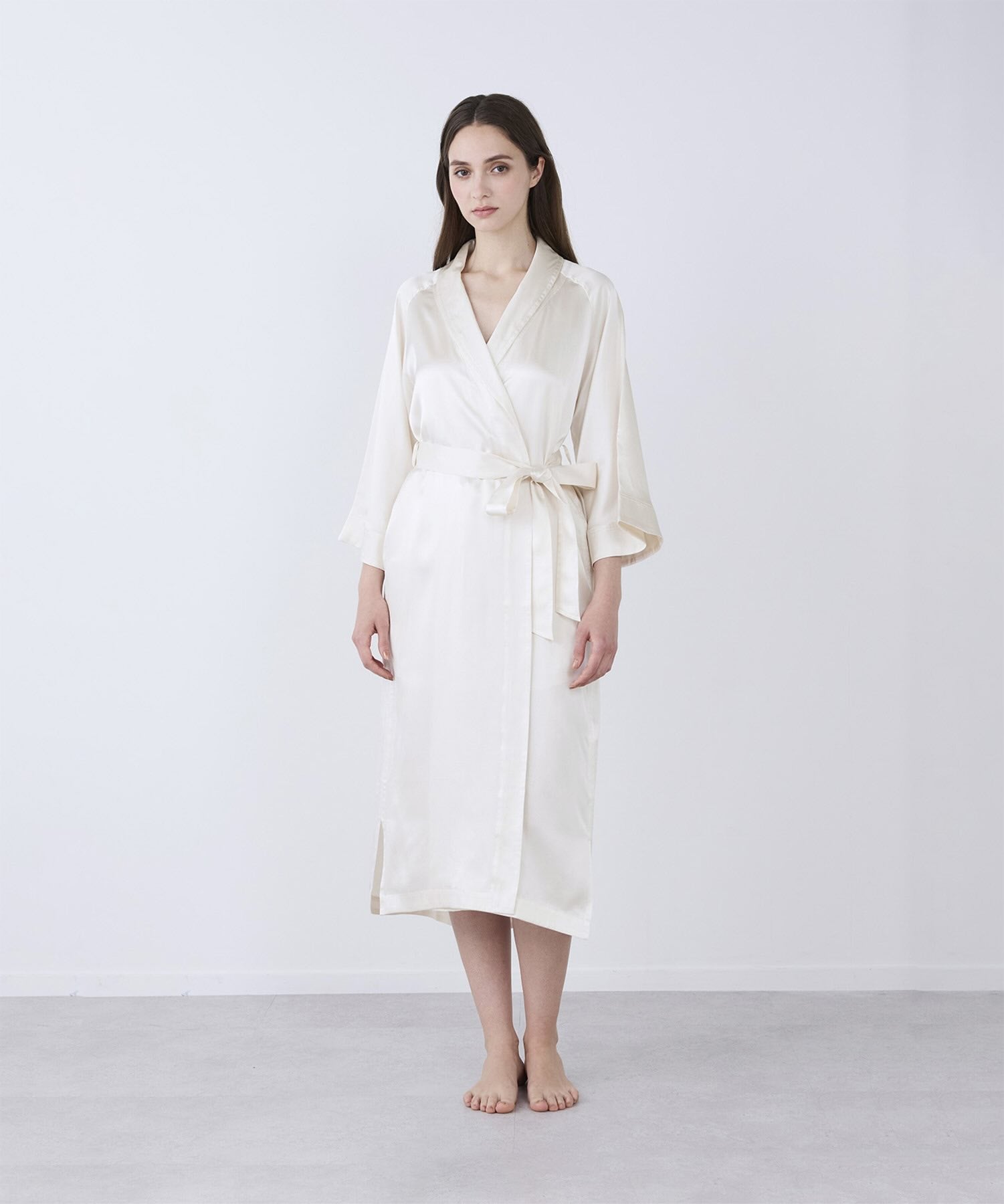 シルクガウン パールホワイト