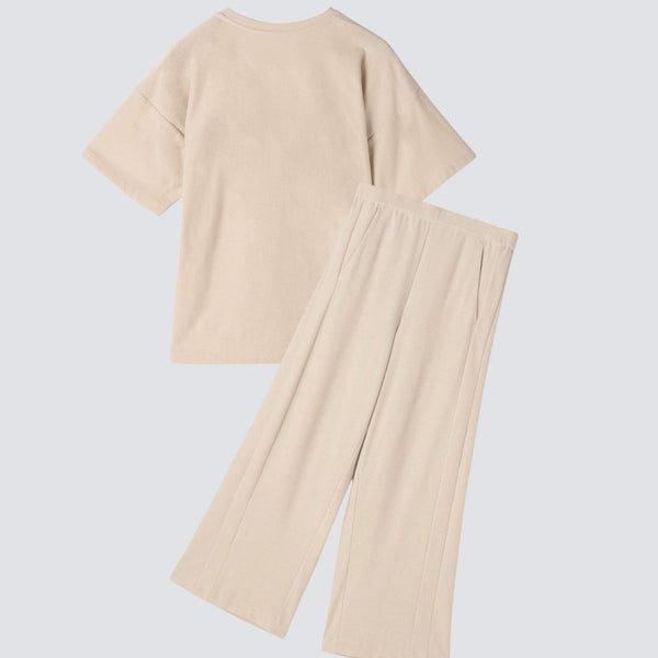 Reroom  コットンカラーシャツ　ボードショーツ　セットアップ セットアップ Tシャツ ショートパンツ オーバーサイズ ゆったり