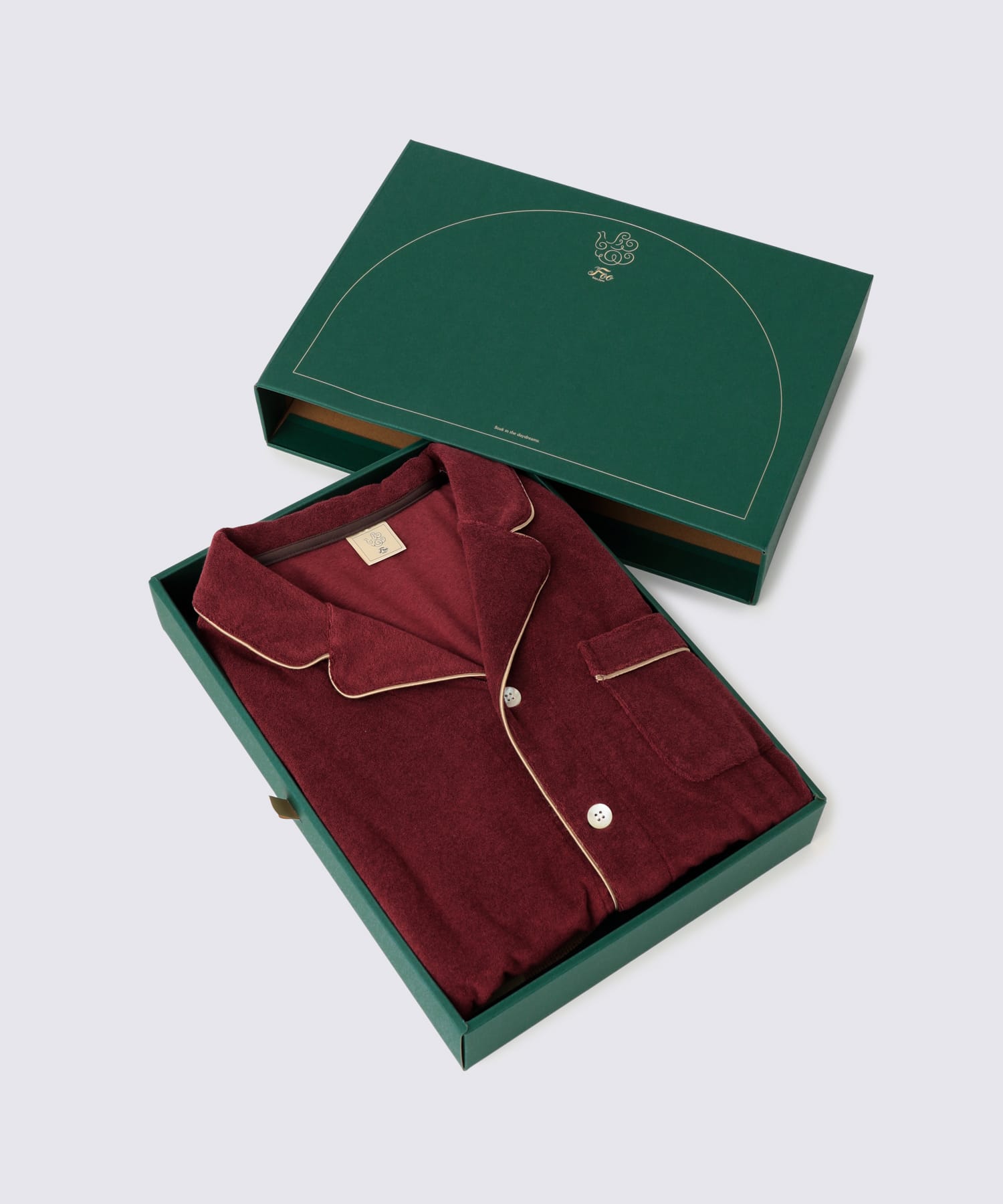 Foo Tokyo 公式ストア | 【セットアップ】コットンパジャマ ワインレッド