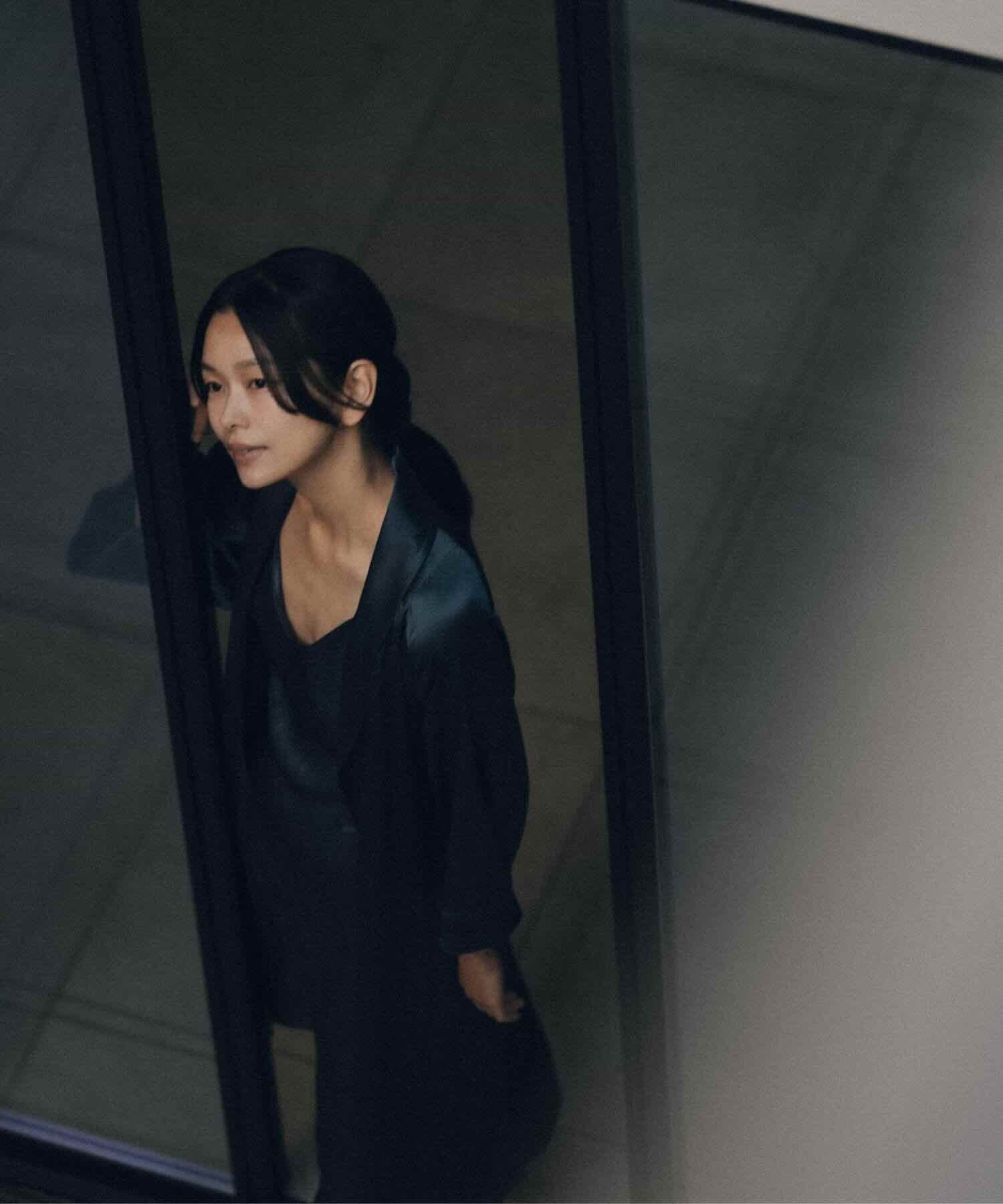 シルクガウン エレガントネイビー