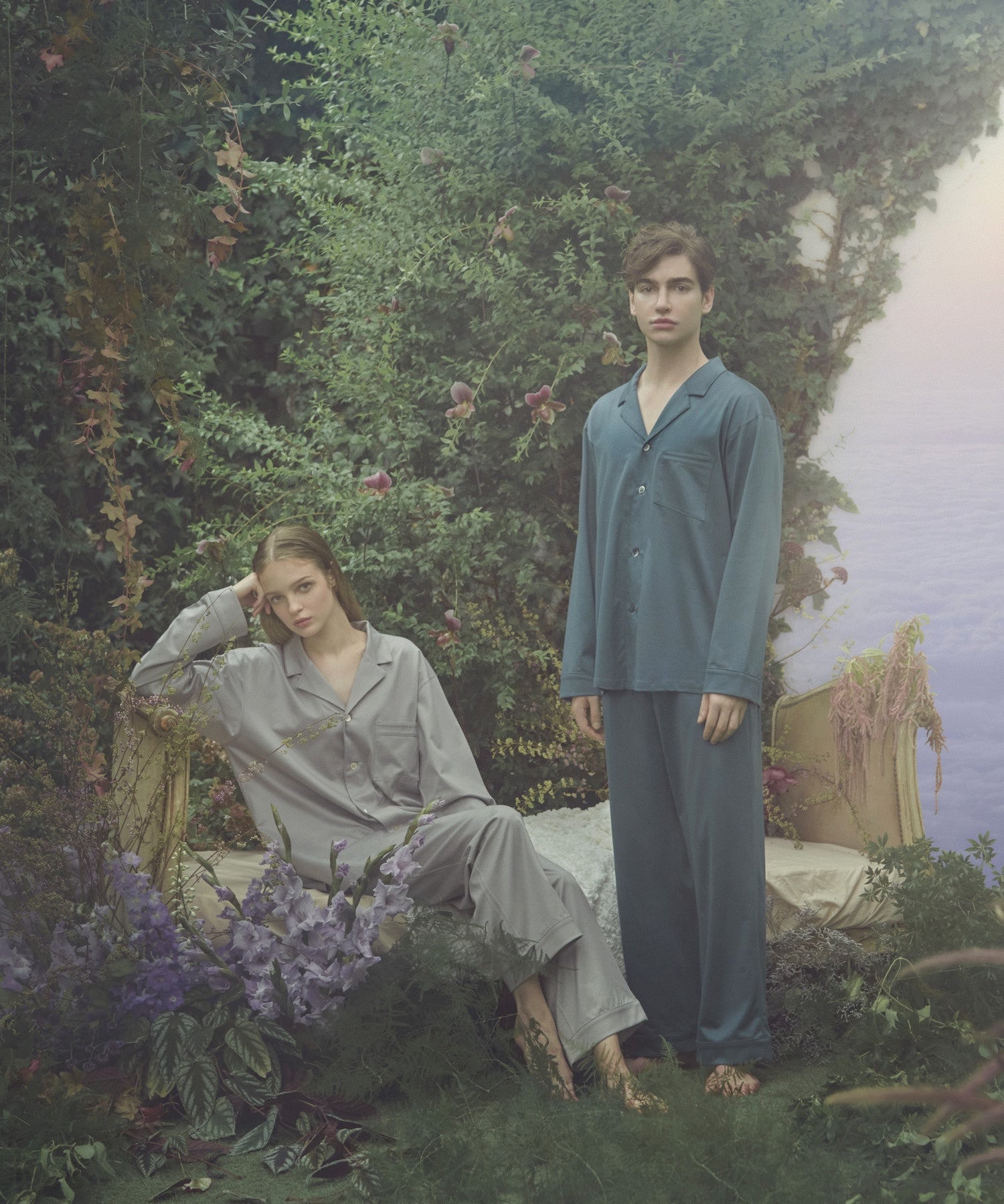 【セットアップ】シルキーコットンパジャマ ターコイズ - Foo Tokyo公式オンラインストア