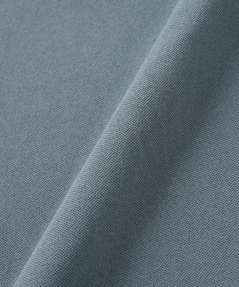 オーガニックコットン バイカラーポロシャツ ブルー - Foo Tokyo Japan 公式オンラインストア