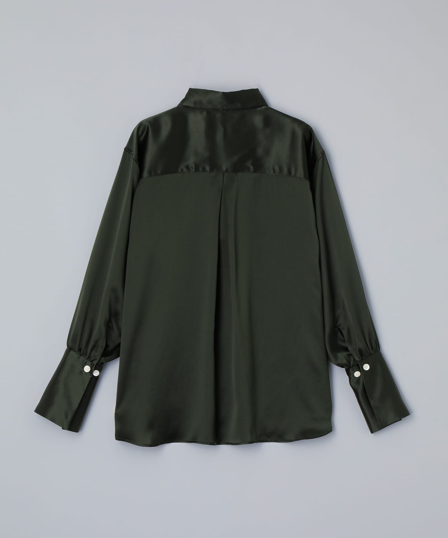 ロングカフス シルクシャツ カーキ - Foo Tokyo Japan 公式オンラインストア