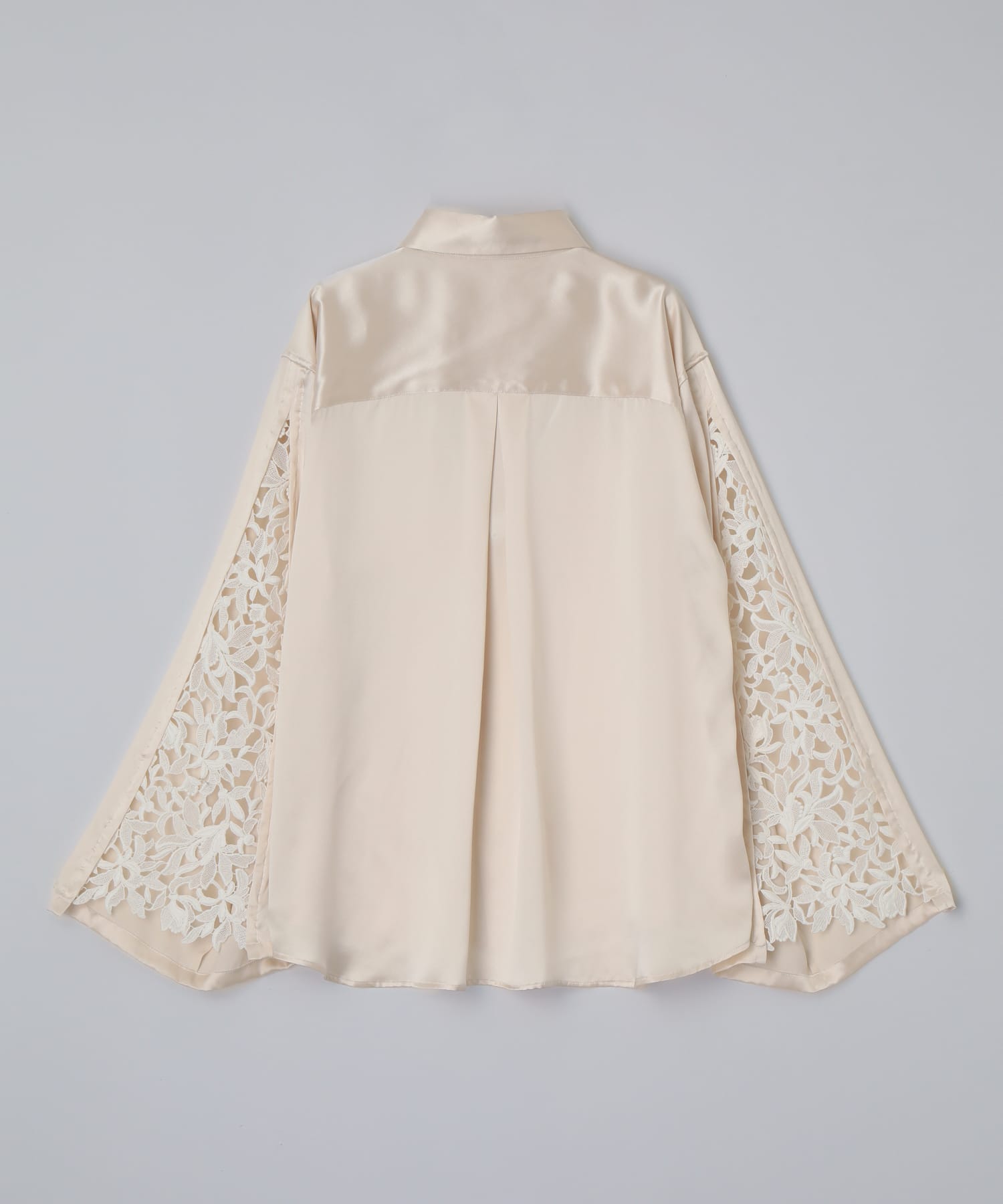 レースシルク シャツ パールホワイト - Foo Tokyo Japan 公式オンラインストア