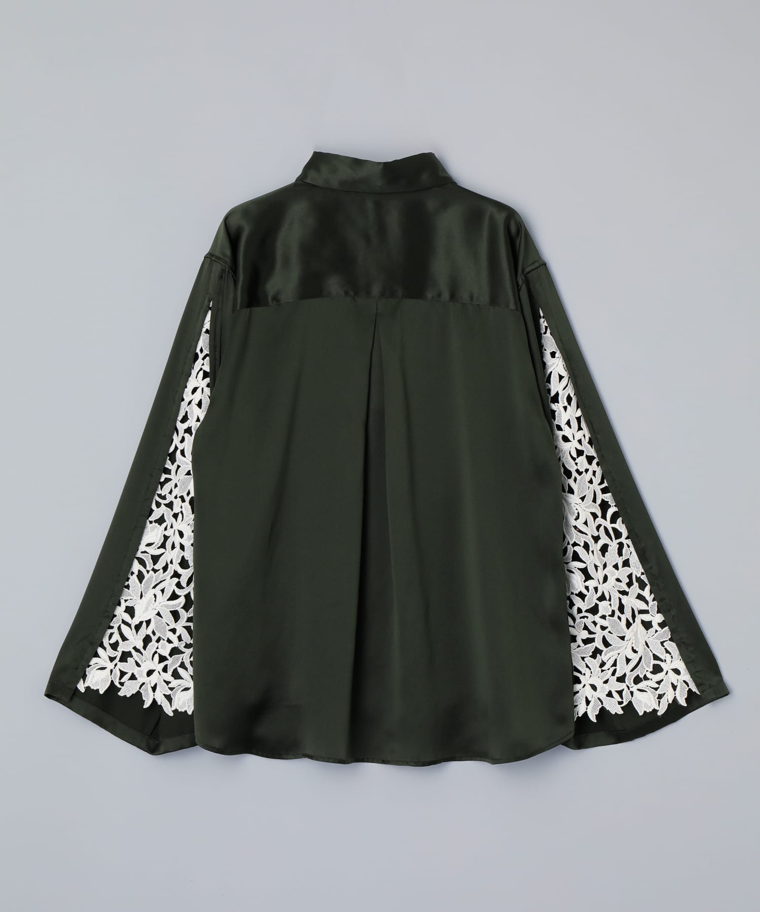 Foo Tokyo 公式ストア | レースシルク シャツ カーキ