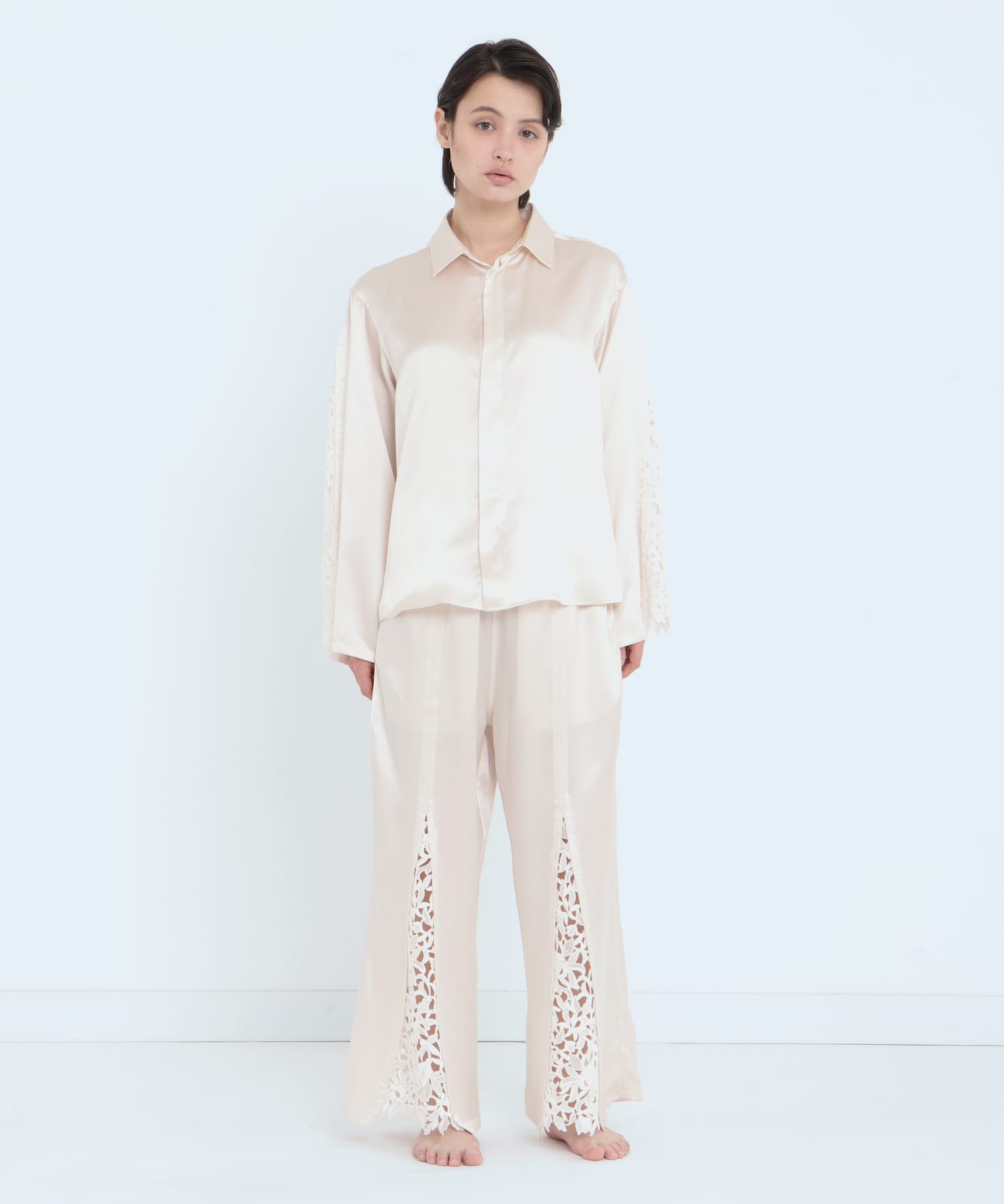 レースシルク パンツ パールホワイト - Foo Tokyo Japan 公式オンラインストア