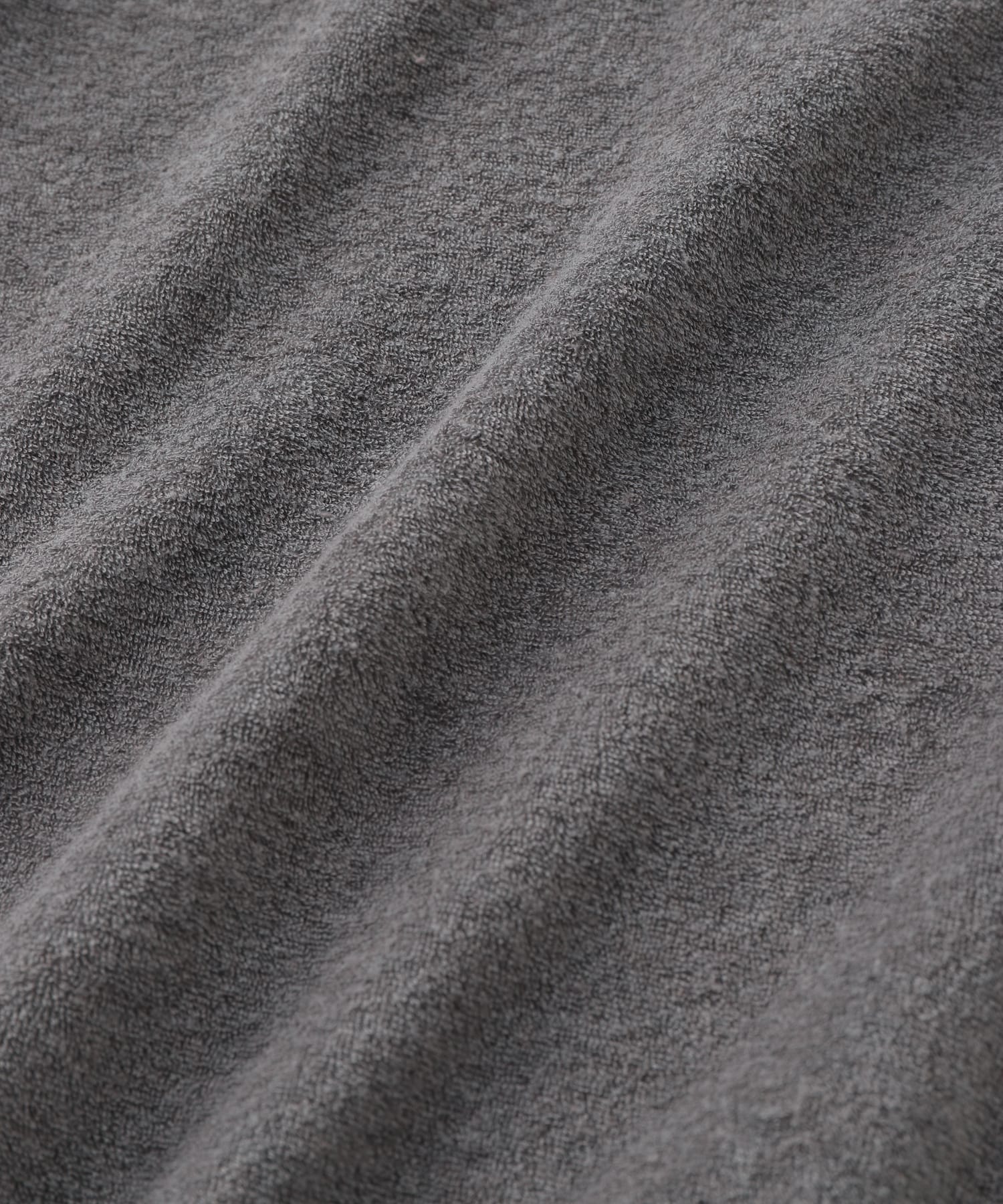 コットンカシミヤパイル グレー セット（プルオーバー×パンツ）