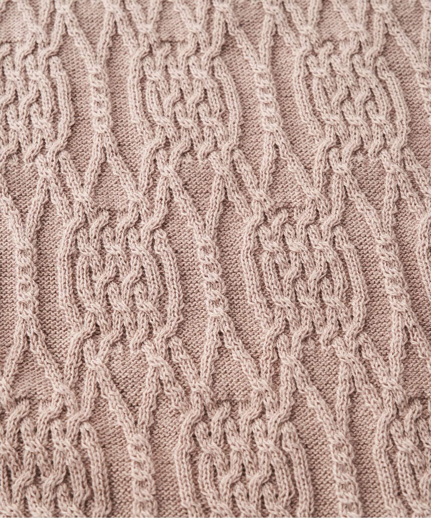 コットンカシミヤ ニットブランケットケープ ベージュ - Foo Tokyo公式ストア