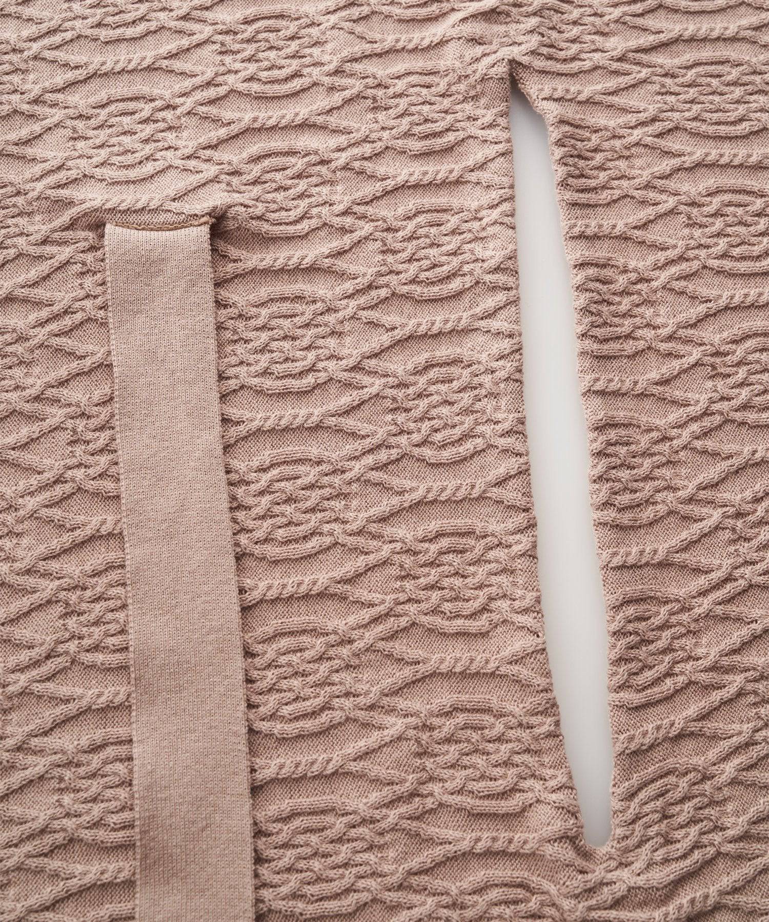 コットンカシミヤ ニットブランケットケープ ベージュ - Foo Tokyo公式ストア