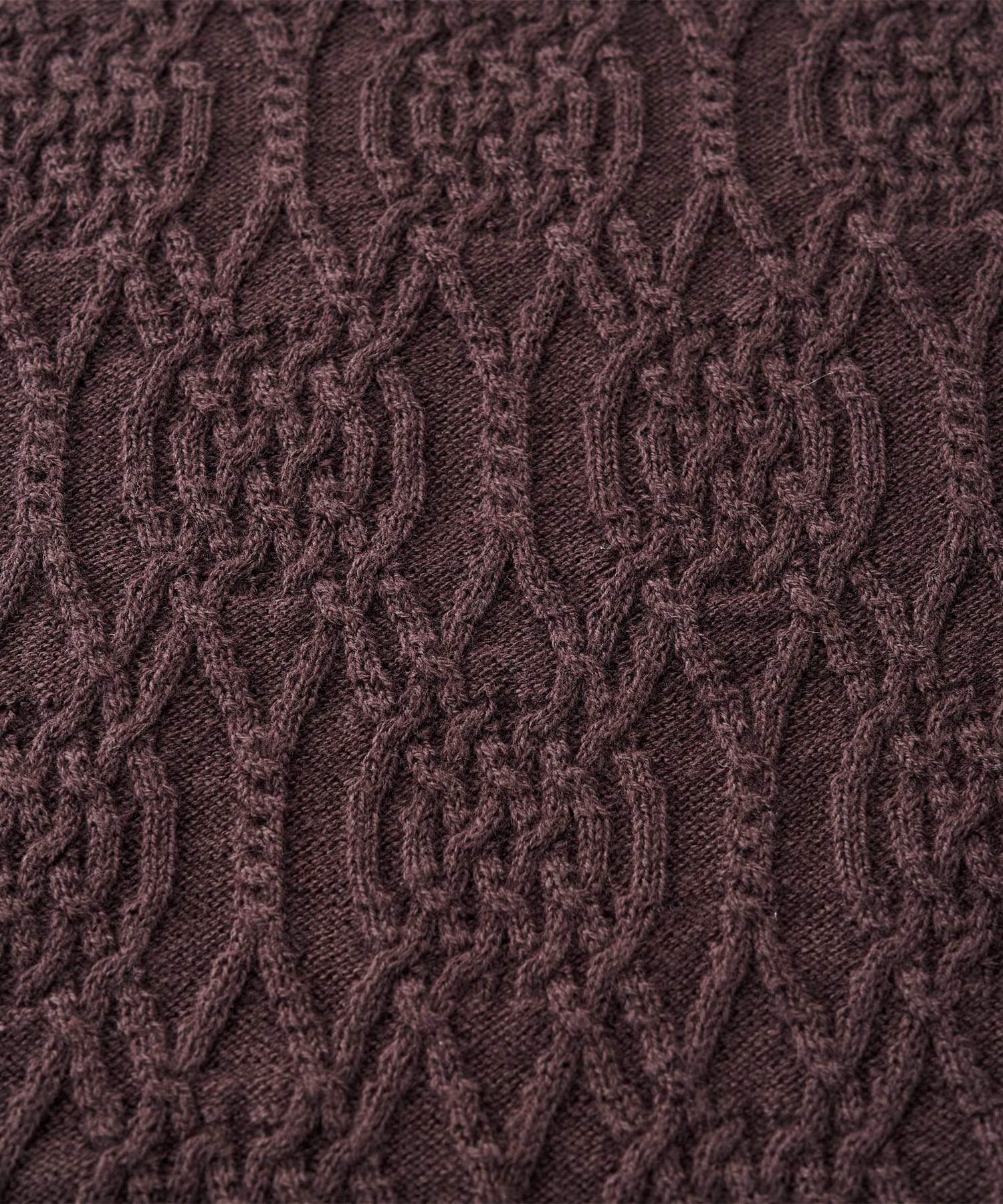 コットンカシミヤ ニットブランケットケープ ダークブラウン - Foo Tokyo公式ストア