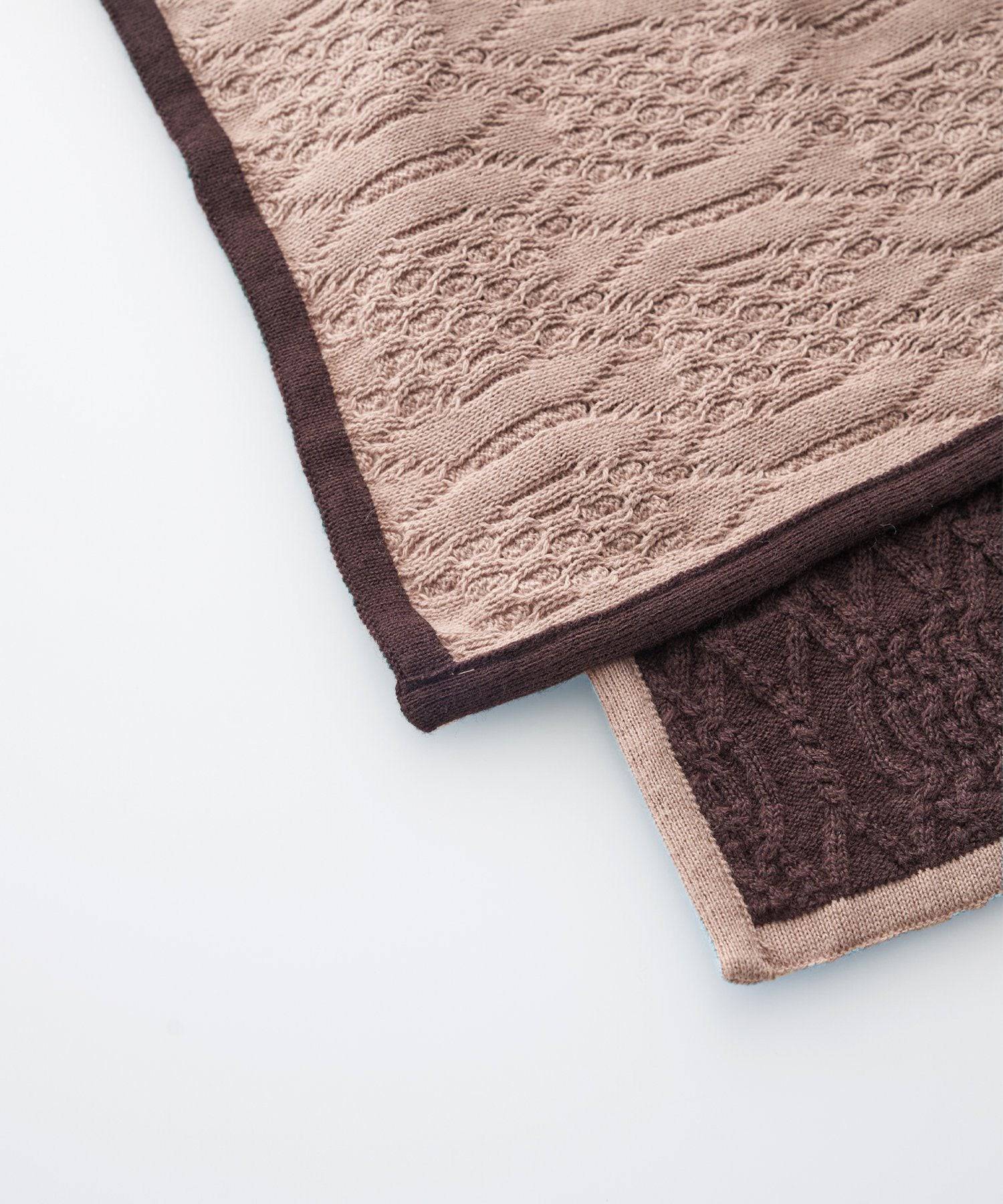 コットンカシミヤ ニットブランケットケープ ベージュ - Foo Tokyo公式ストア