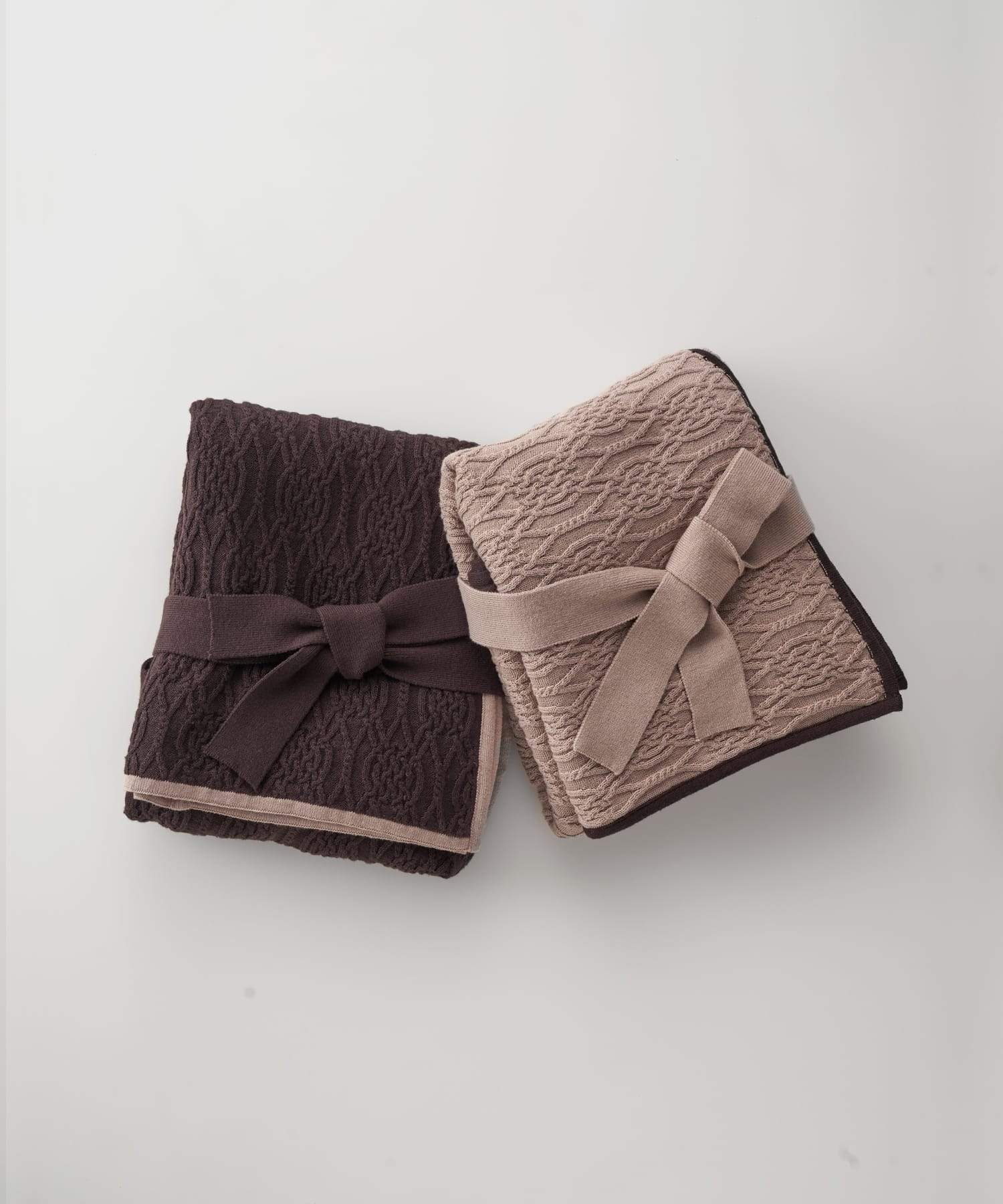 コットンカシミヤ ニットブランケットケープ ベージュ - Foo Tokyo公式ストア