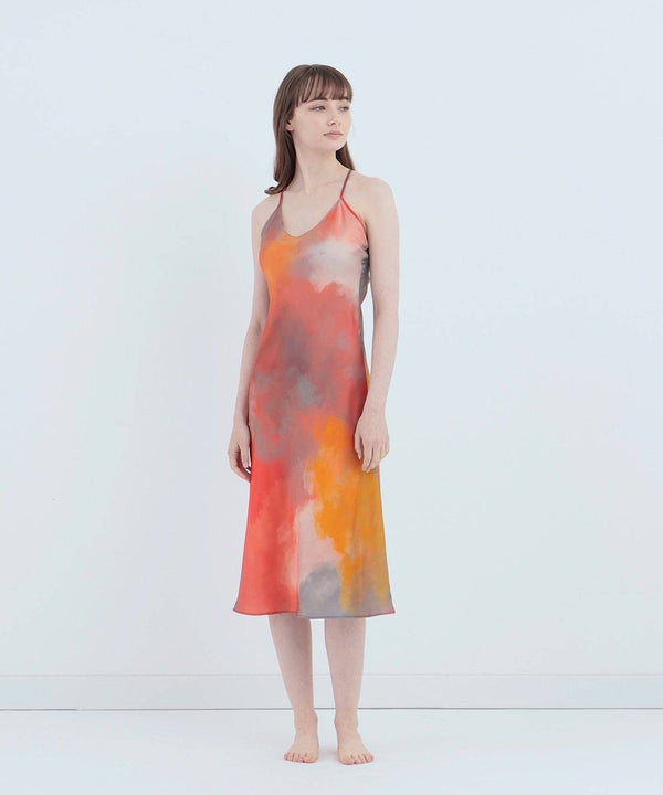 ウォータカラー シルクドレス イブニンググロウ - Foo Tokyo公式ストア