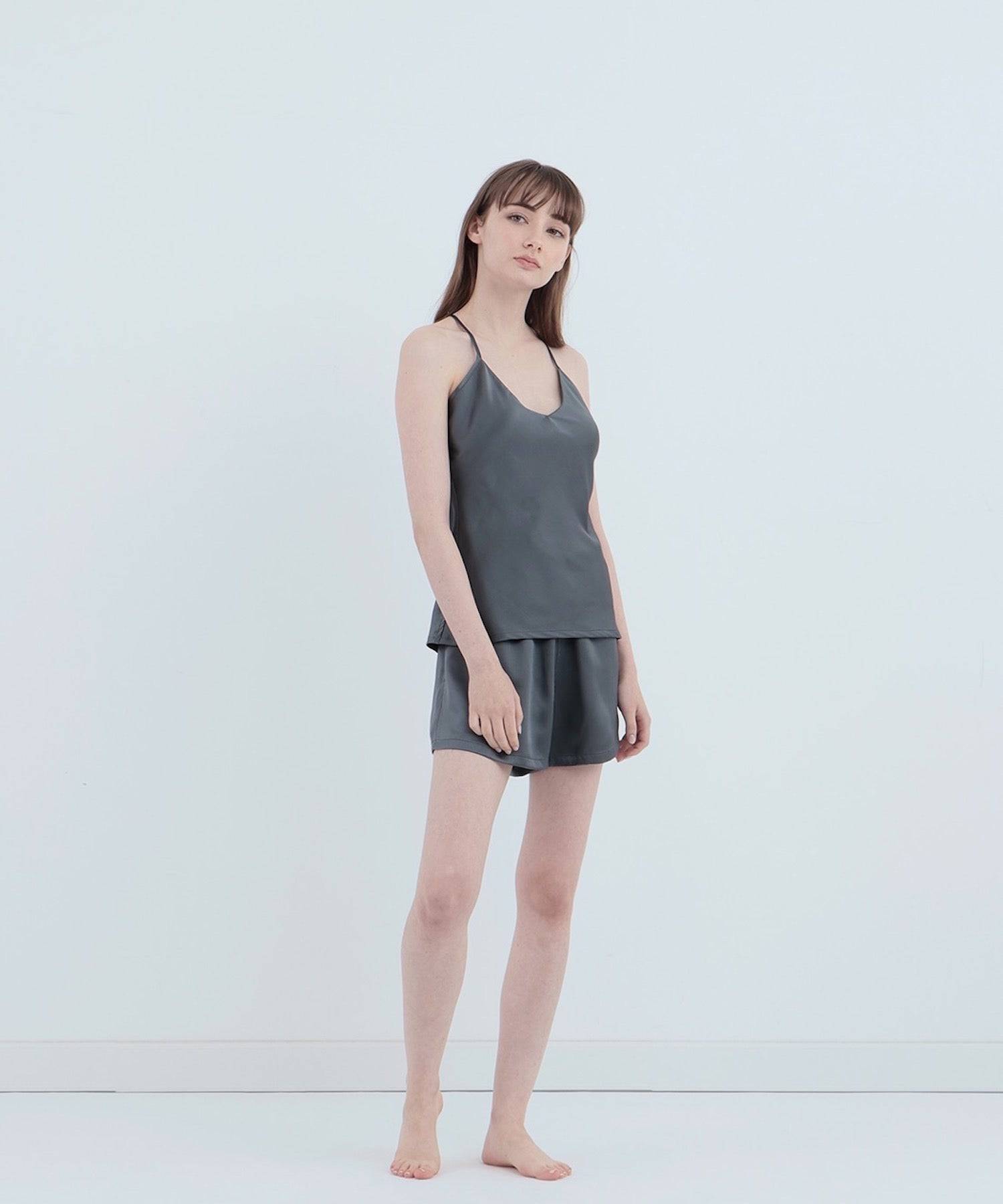 シルクショートパンツ チャコールグレー - Foo Tokyo公式ストア