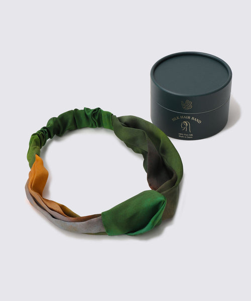 【新品　未使用品】ヘアバンド　YU-Uコラボ商品 Foo Tokyo 公式ストア | シルクヘアバンド ウォーターカラー