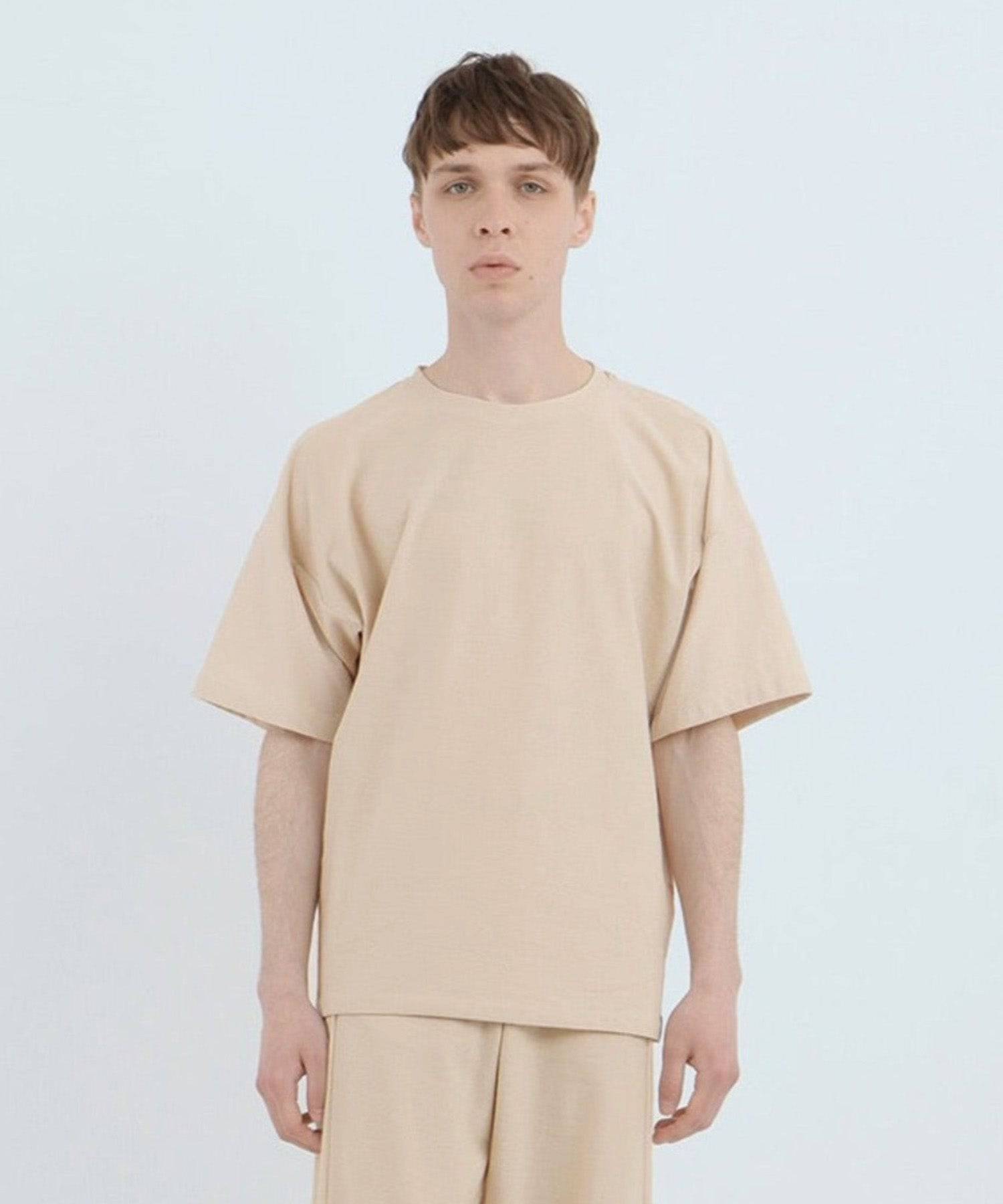 ロイヤル オーガニックコットン  Tシャツ ベージュ - Foo Tokyo公式ストア