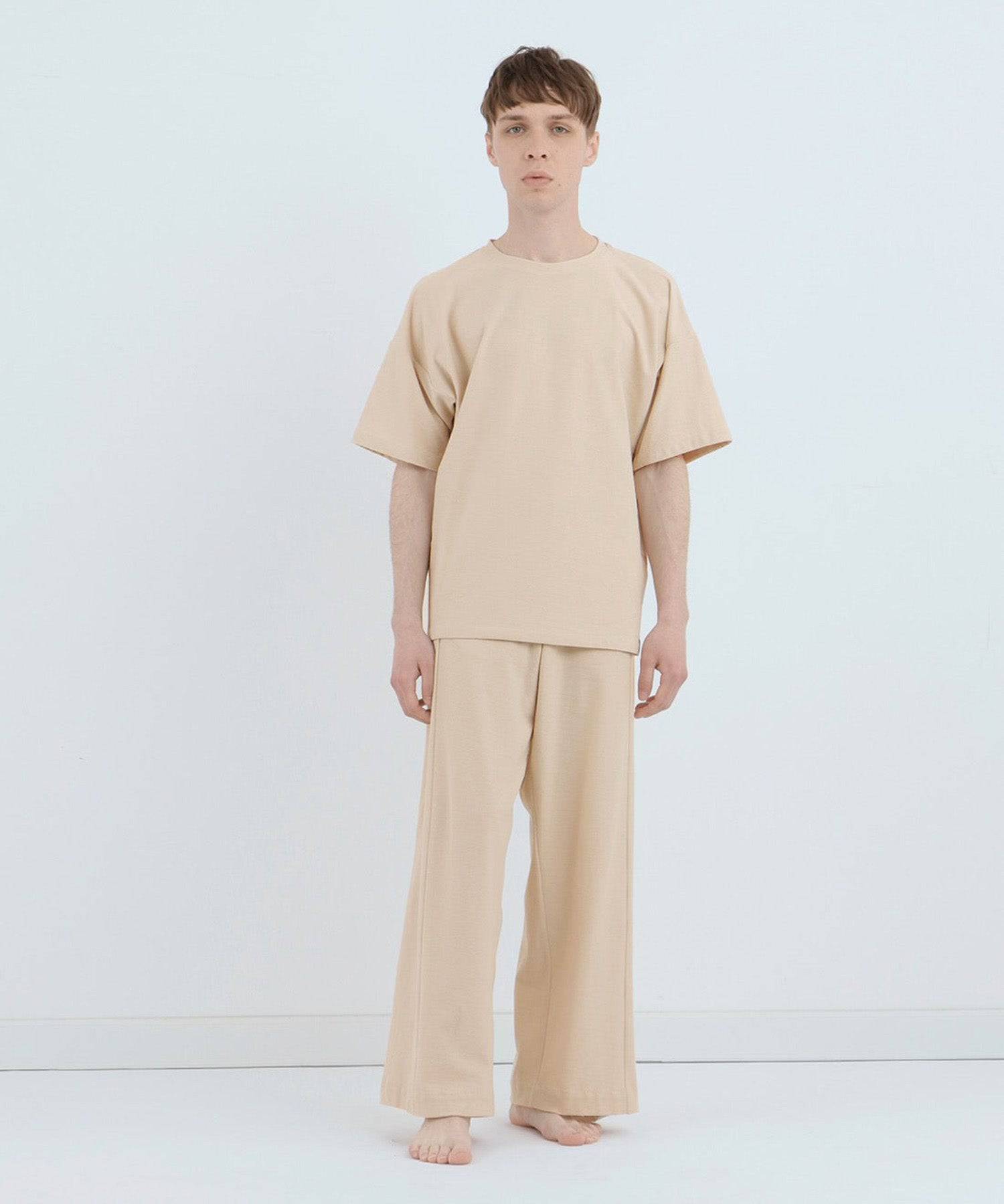 ロイヤル オーガニックコットン  Tシャツ ベージュ - Foo Tokyo公式ストア