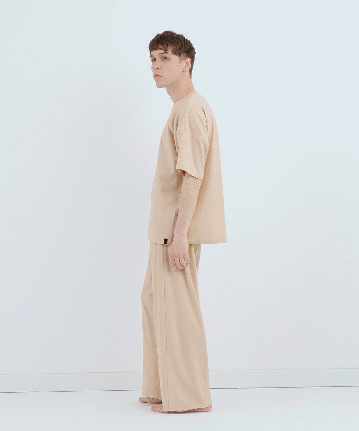 ロイヤル オーガニックコットン  Tシャツ ベージュ - Foo Tokyo公式ストア