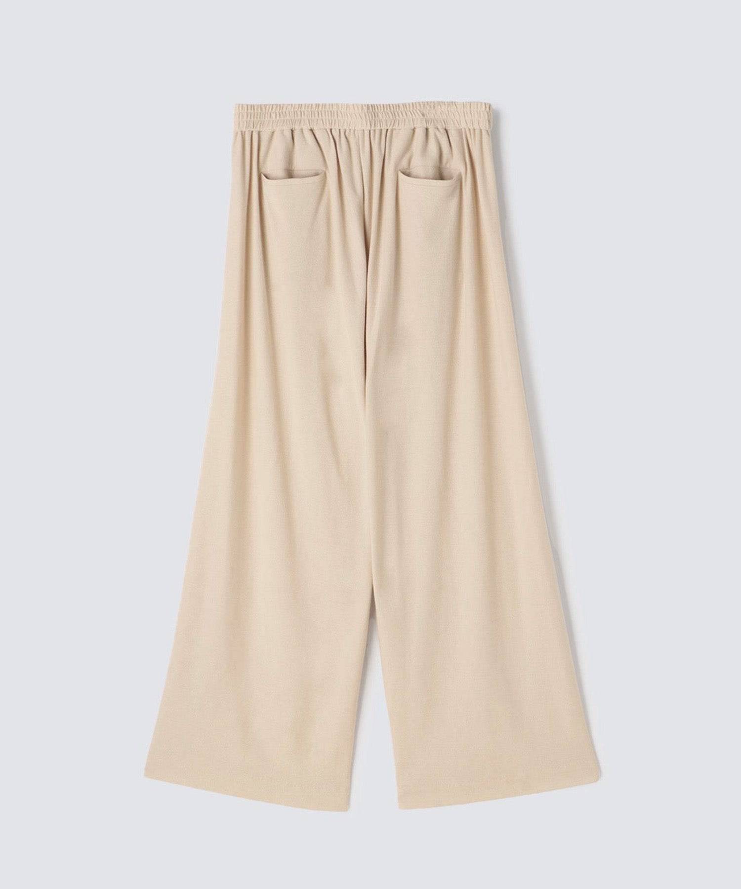 ロイヤル オーガニックコットン ワイドパンツ ベージュ - Foo Tokyo公式ストア
