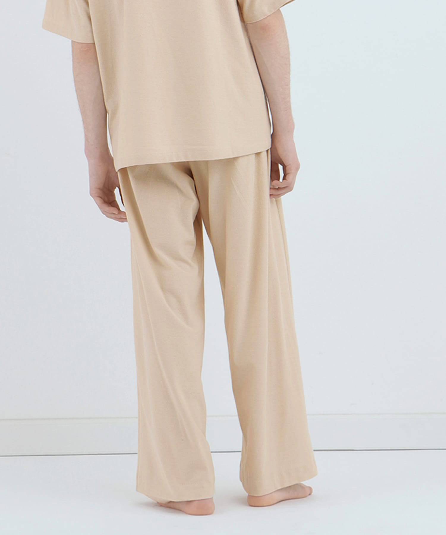 ロイヤル オーガニックコットン ワイドパンツ ベージュ - Foo Tokyo公式ストア