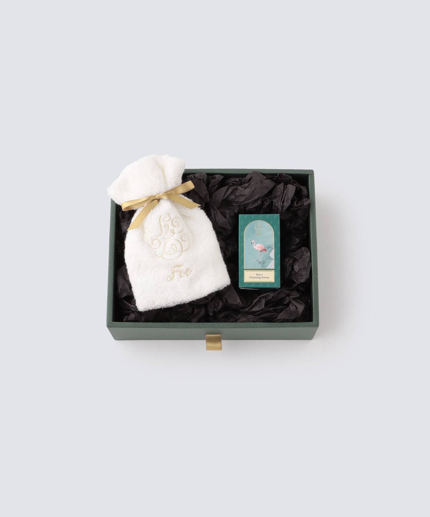 オーガニックコットン ハンドタオル & Foo Tokyo バスオイル Dreaming Aroma  1本 ギフトセット - Foo Tokyo公式ストア